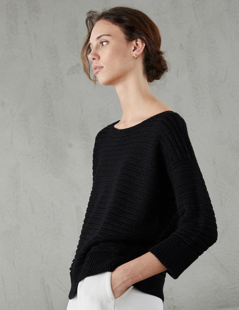Boxy sweater - Black - Marella