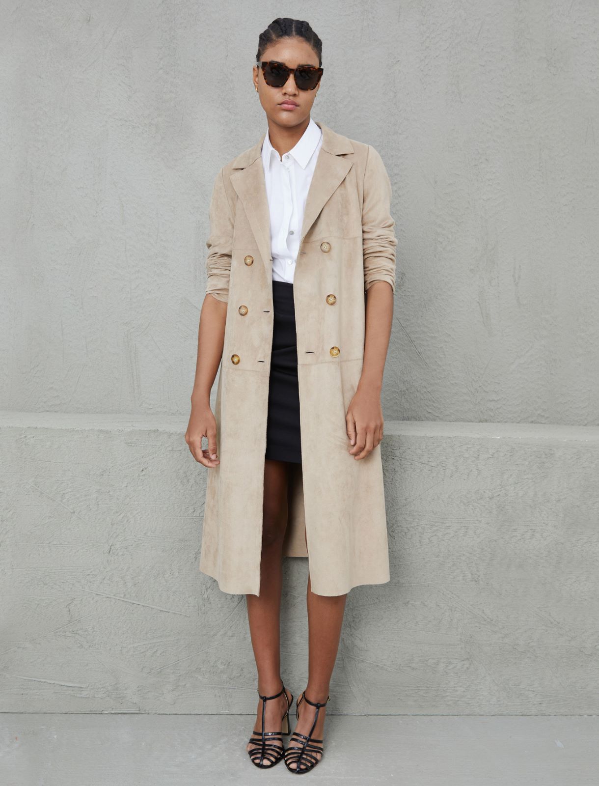 Double-breasted trench coat - Sable - Marella