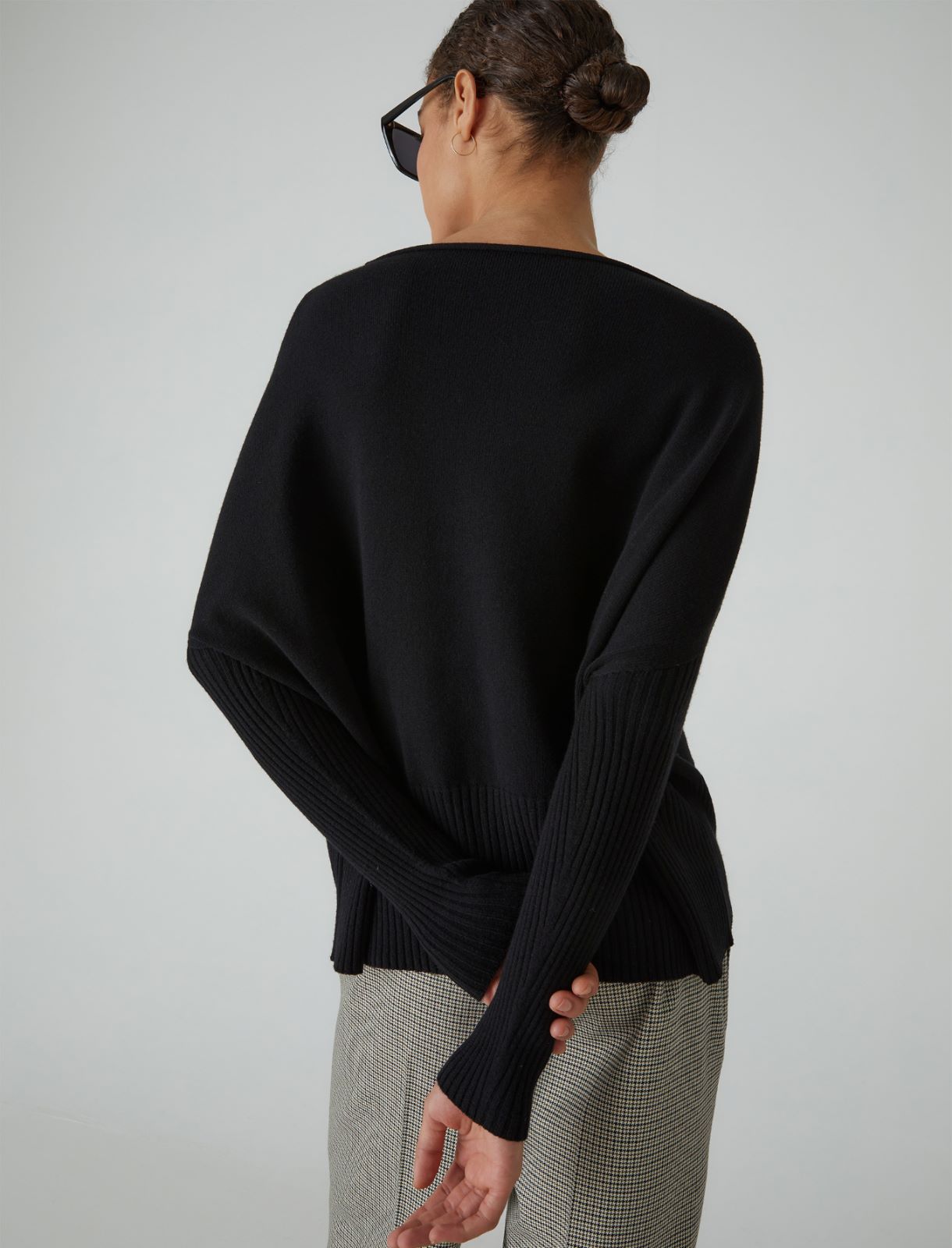 Oversized sweater - Black - Marella - 2