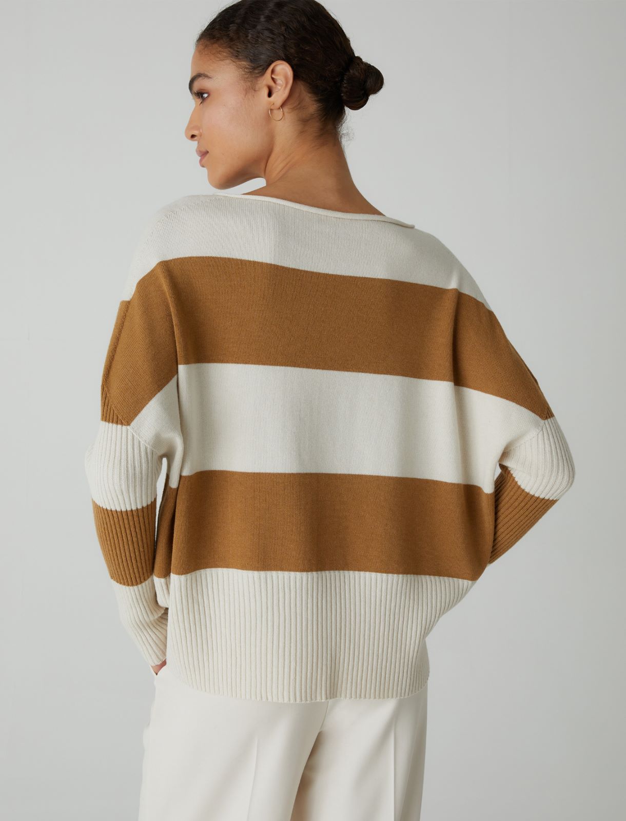 Oversized sweater - Camel - Marella - 2