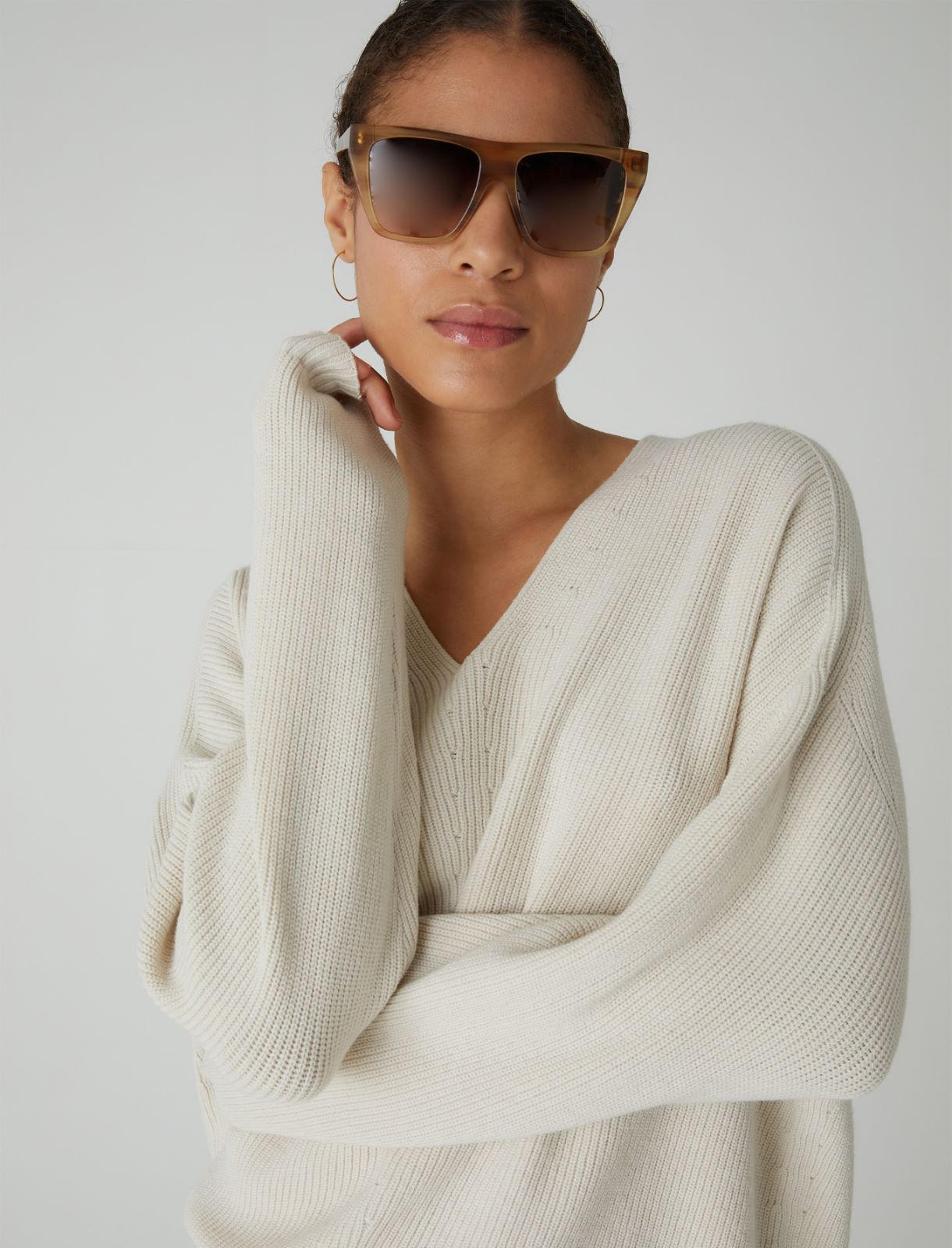 Boxy sweater - Wool white - Marella - 4