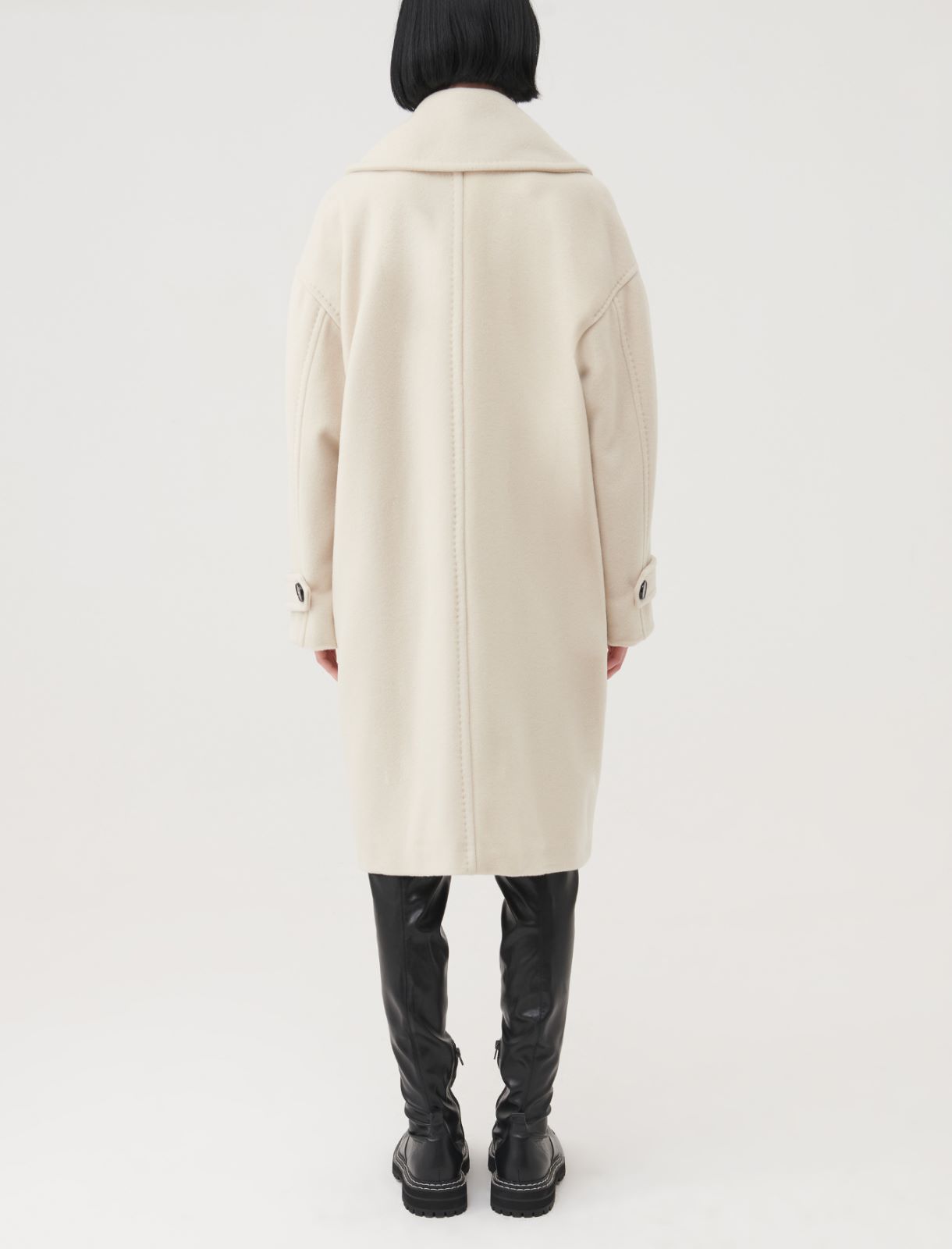 Oversized coat - White - Marella - 2