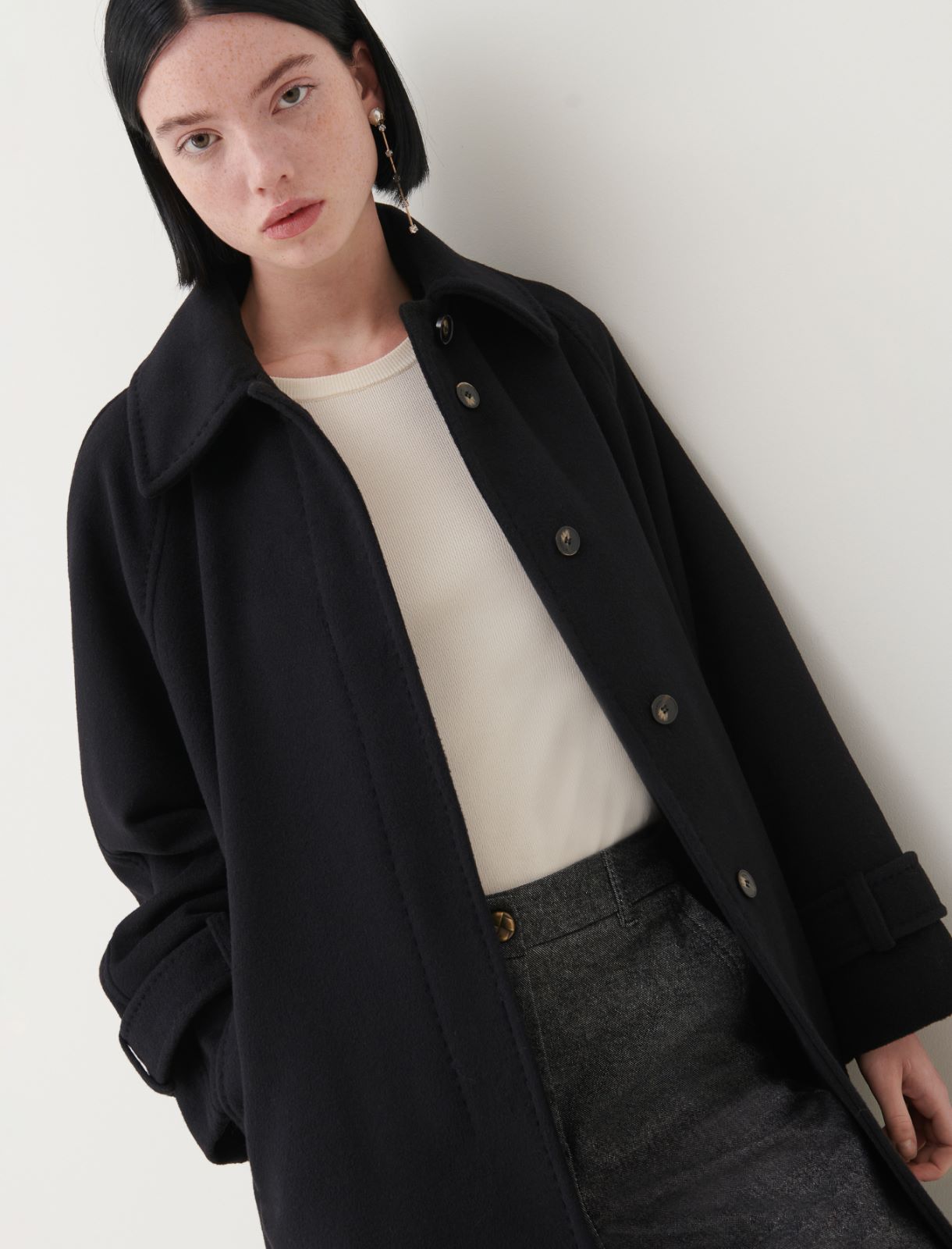 Wool coat - Black - Marella - 3