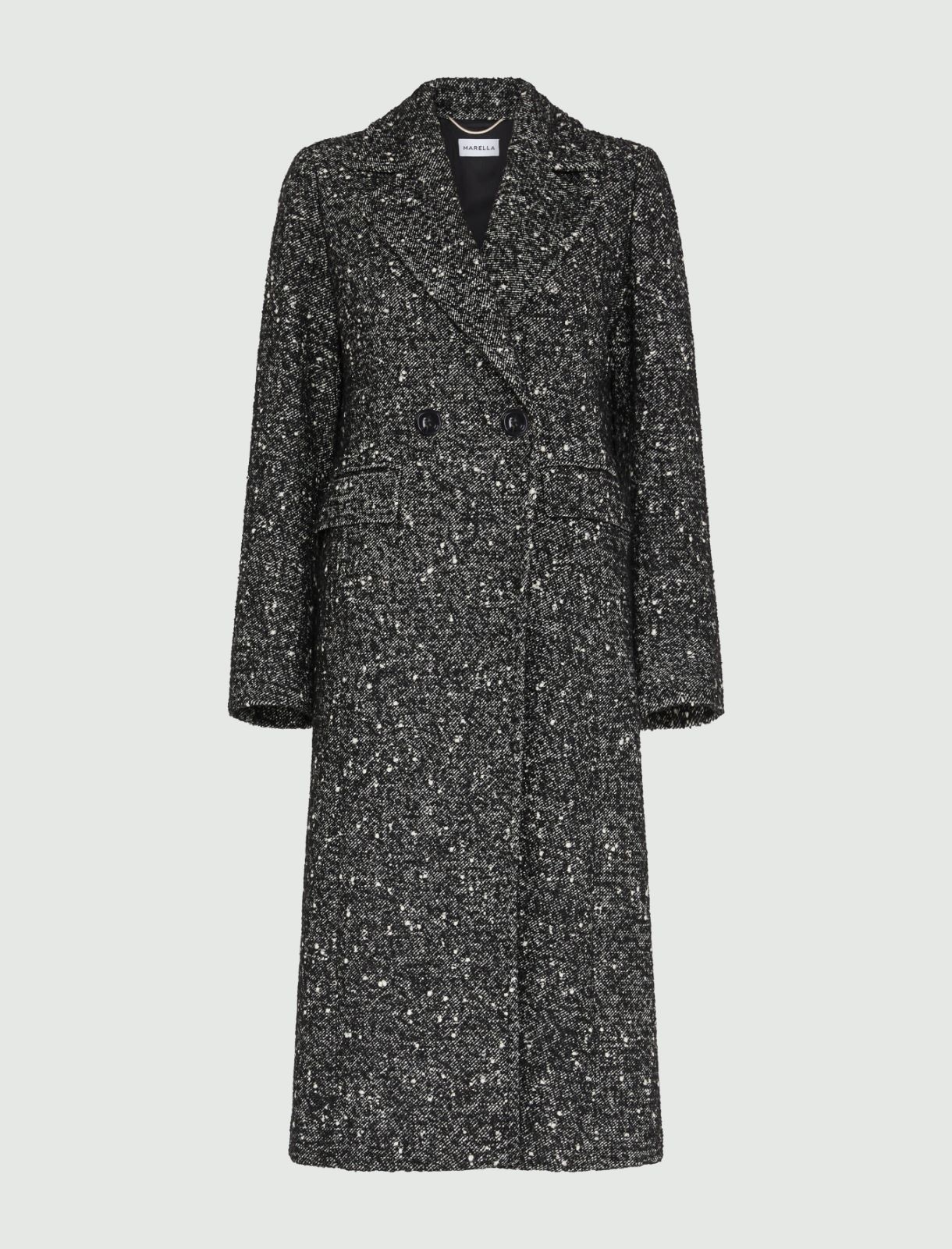 Tweed coat - Black - Marella - 5