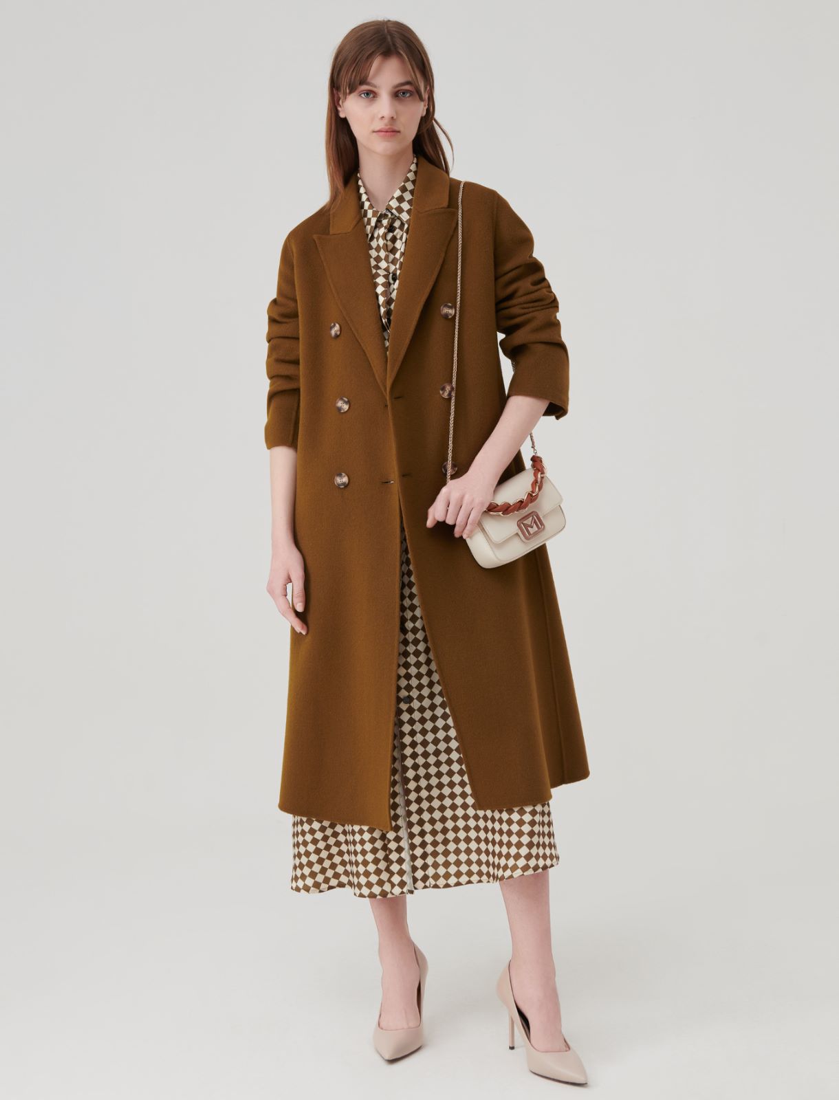 Manteau avec ceinture - Olive - Marella
