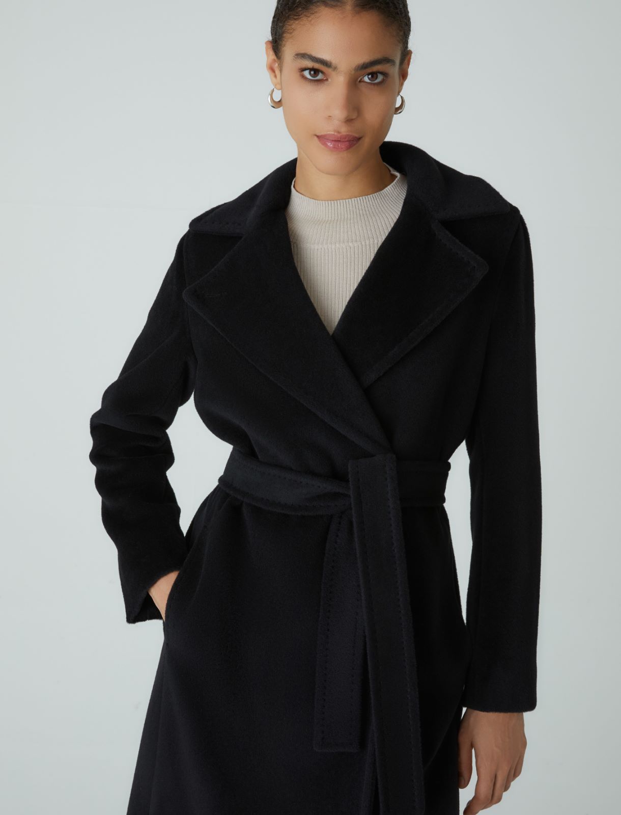 Wool coat - Black - Marella - 4
