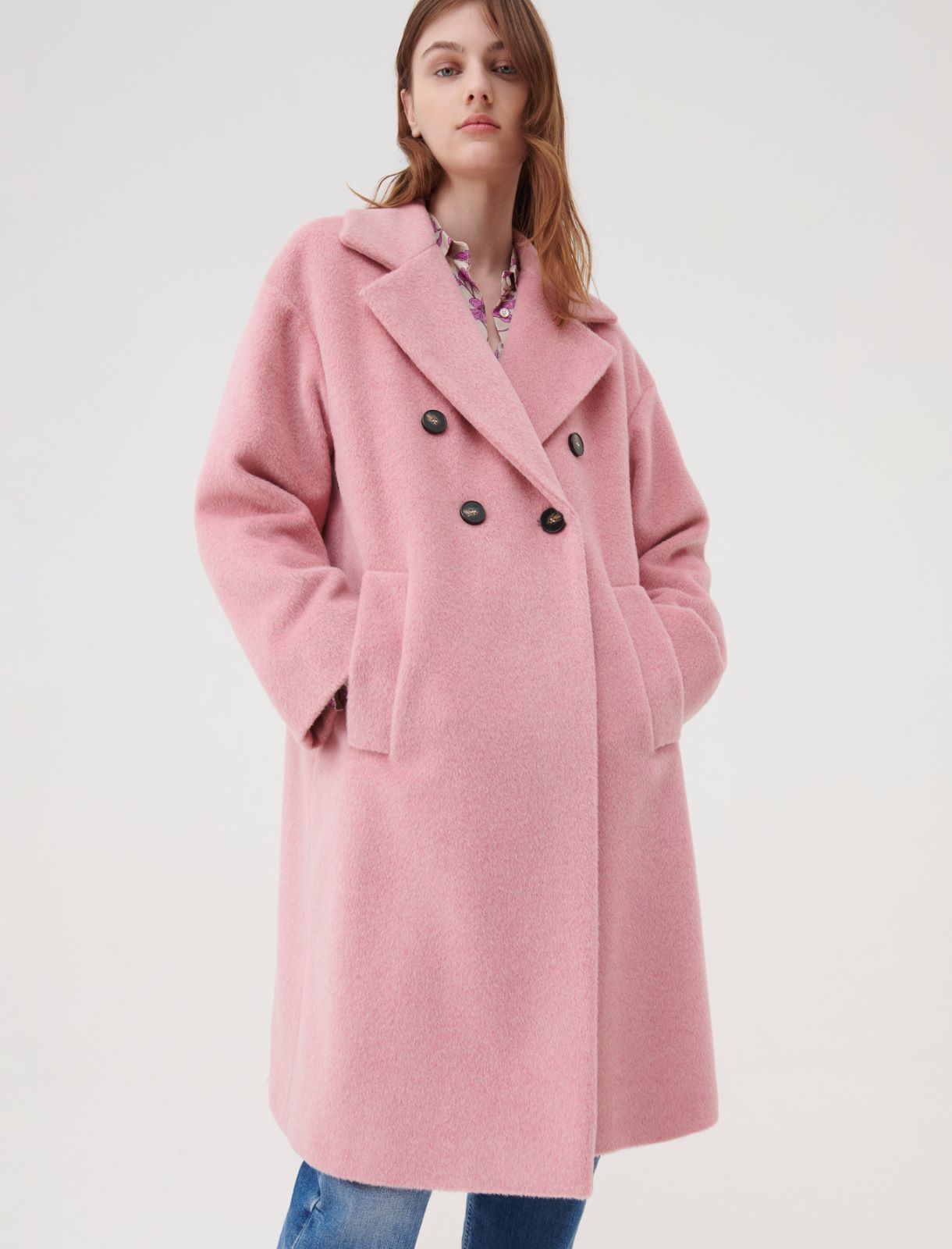 Mohair coat - Pink - Marella - 3