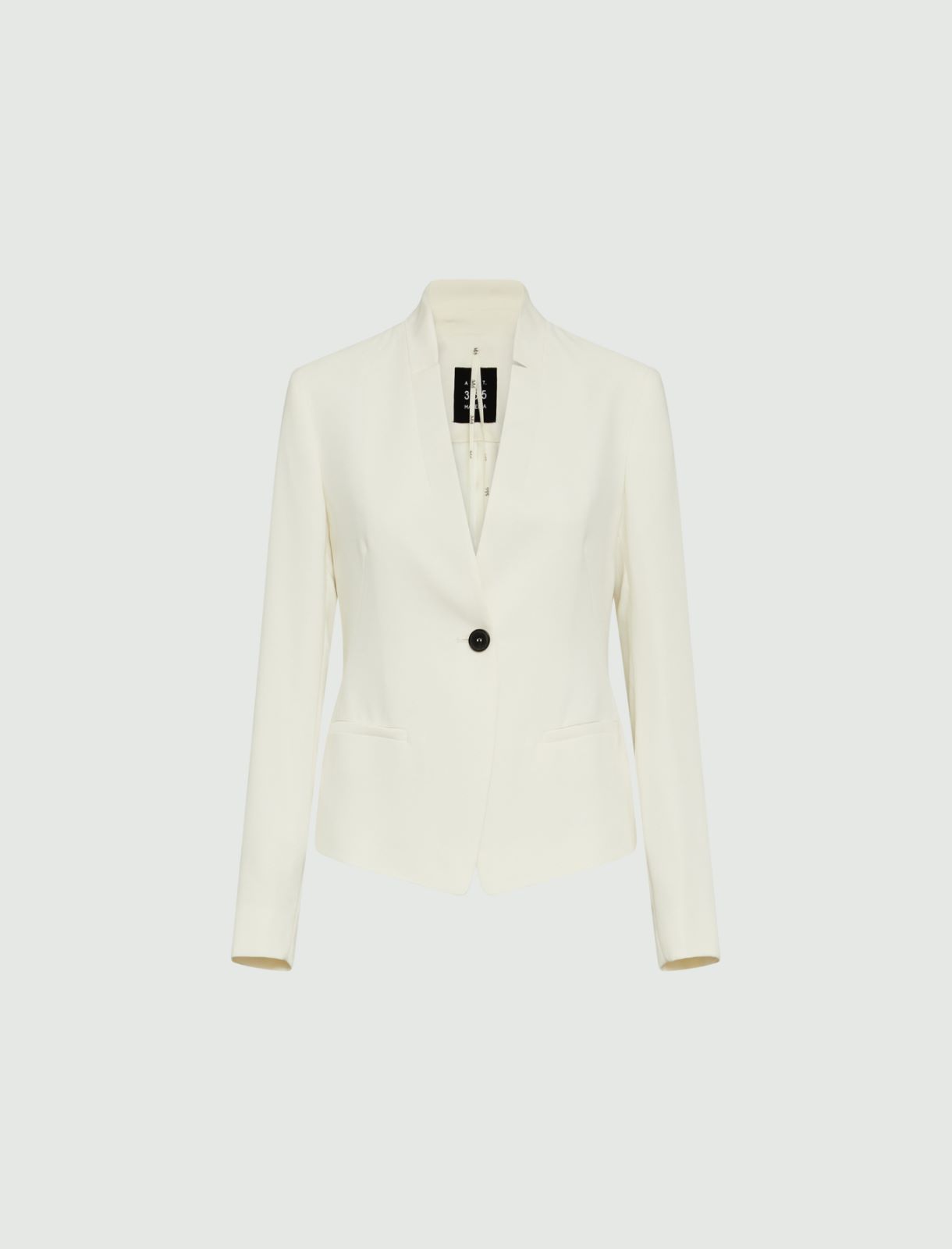 Semi-fitted blazer - Wool white - Marella - 2