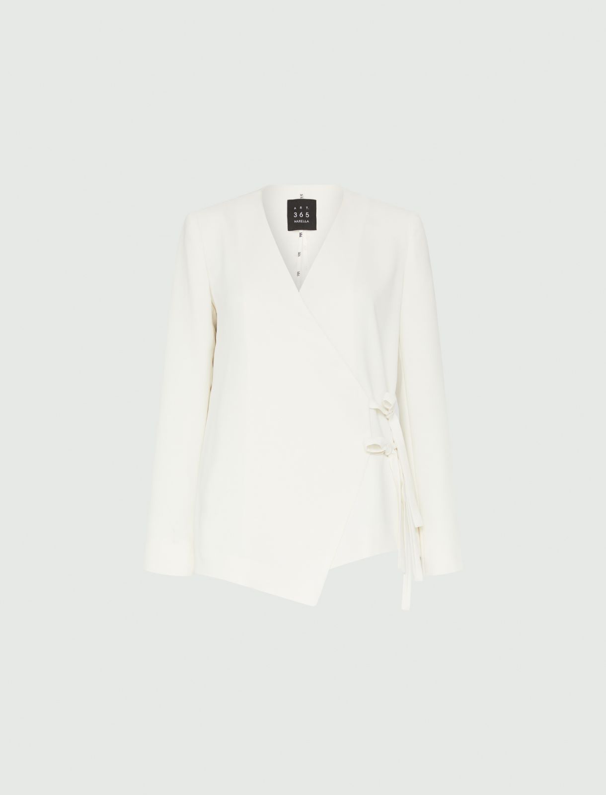 Crepe jacket - Wool white - Marella - 5
