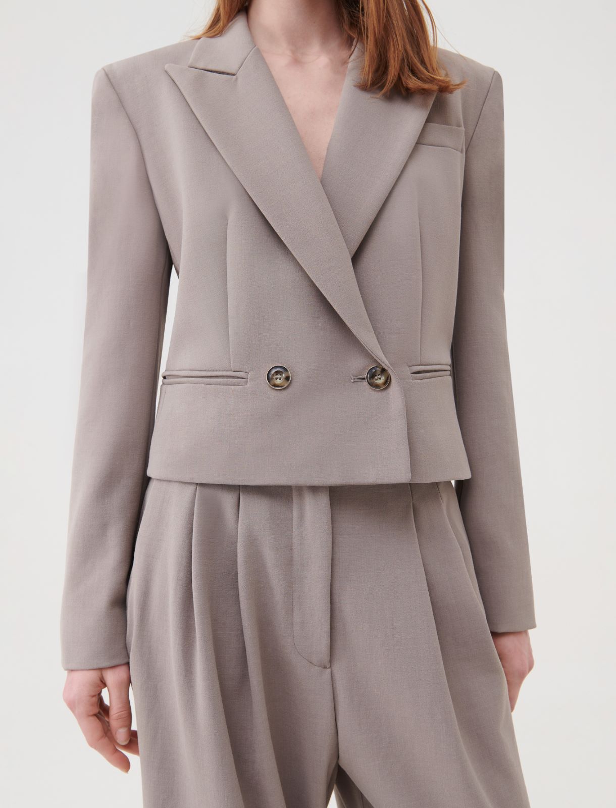 Short blazer, ashen-grey | Marella