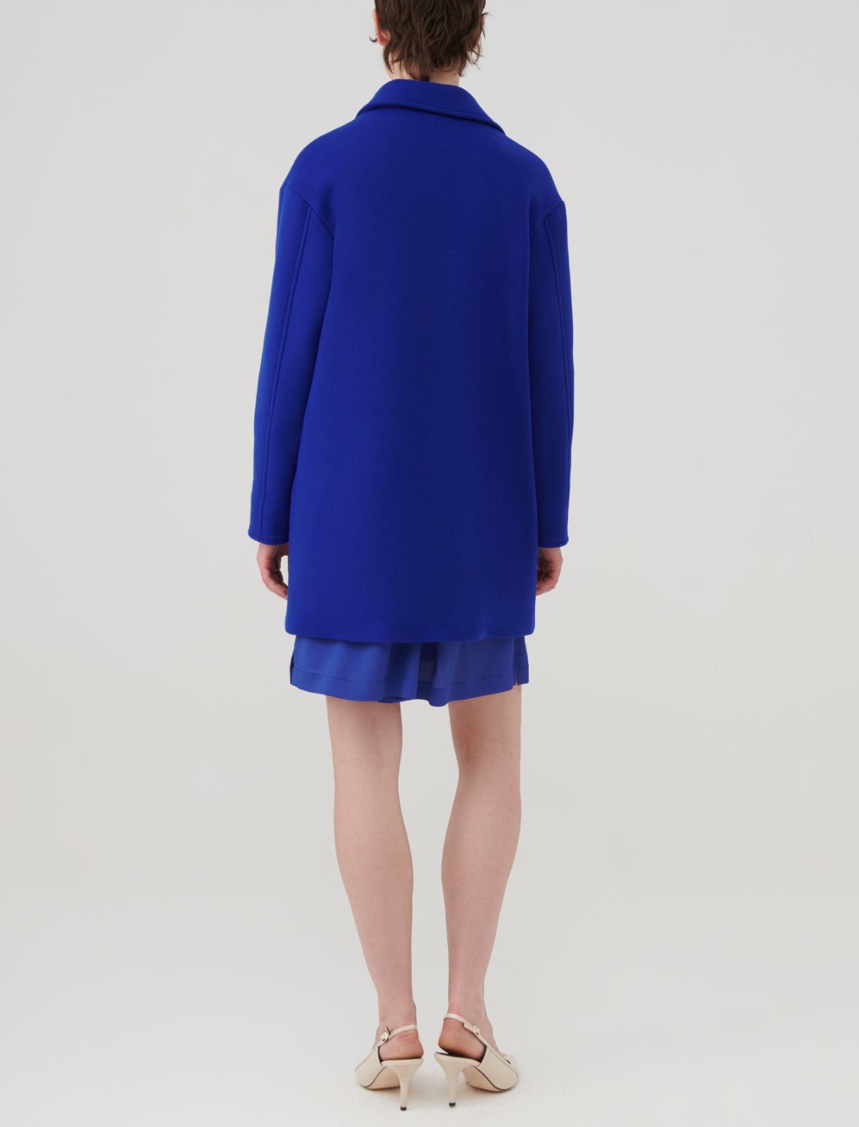 Cloth coat - Cornflower blue - Marella - 2