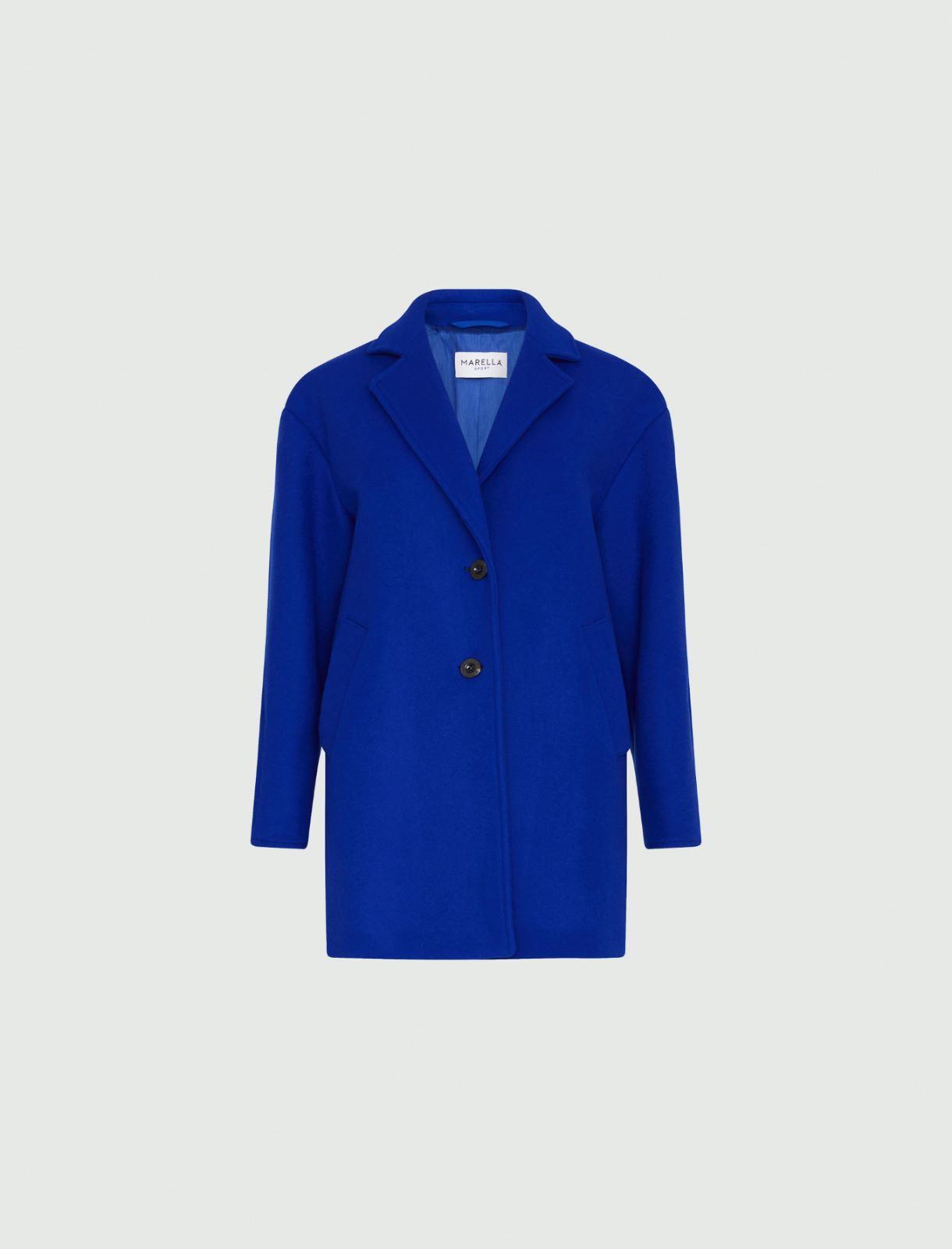 Cloth coat - Cornflower blue - Marella - 2