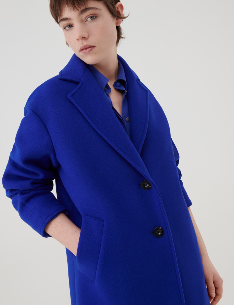 Cloth coat - Cornflower blue - Marella