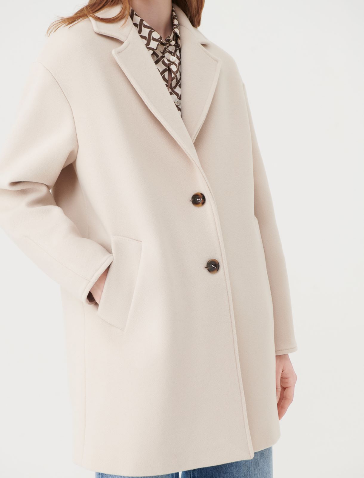 Cloth coat - Beige - Marella - 4
