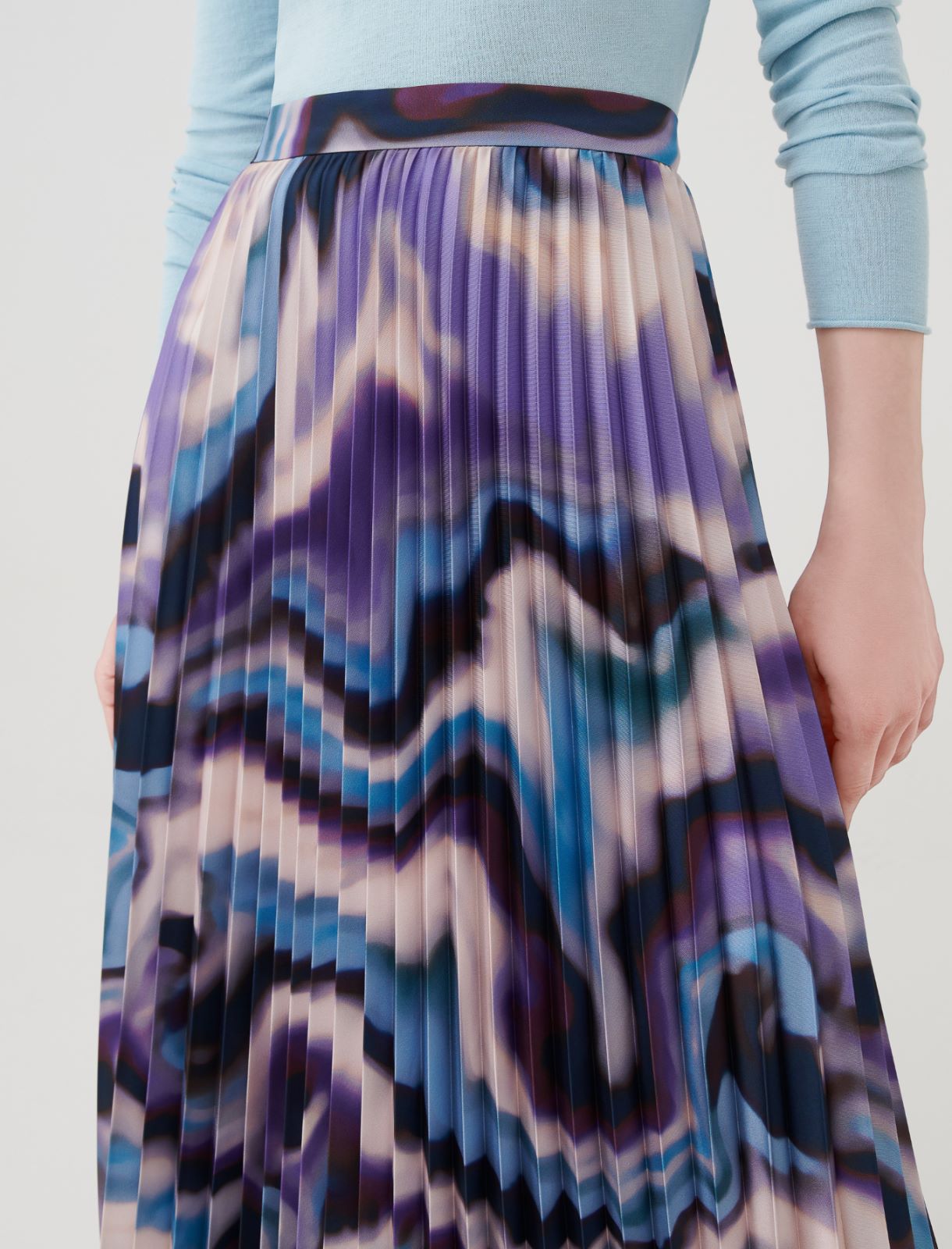 Pleated skirt - Dark blue - Marella - 4