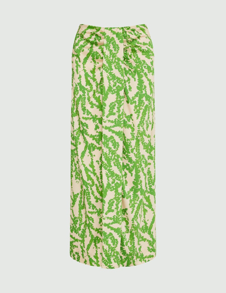 Spódnica z drapowaniem - Soczysty zielony - Marella - 2