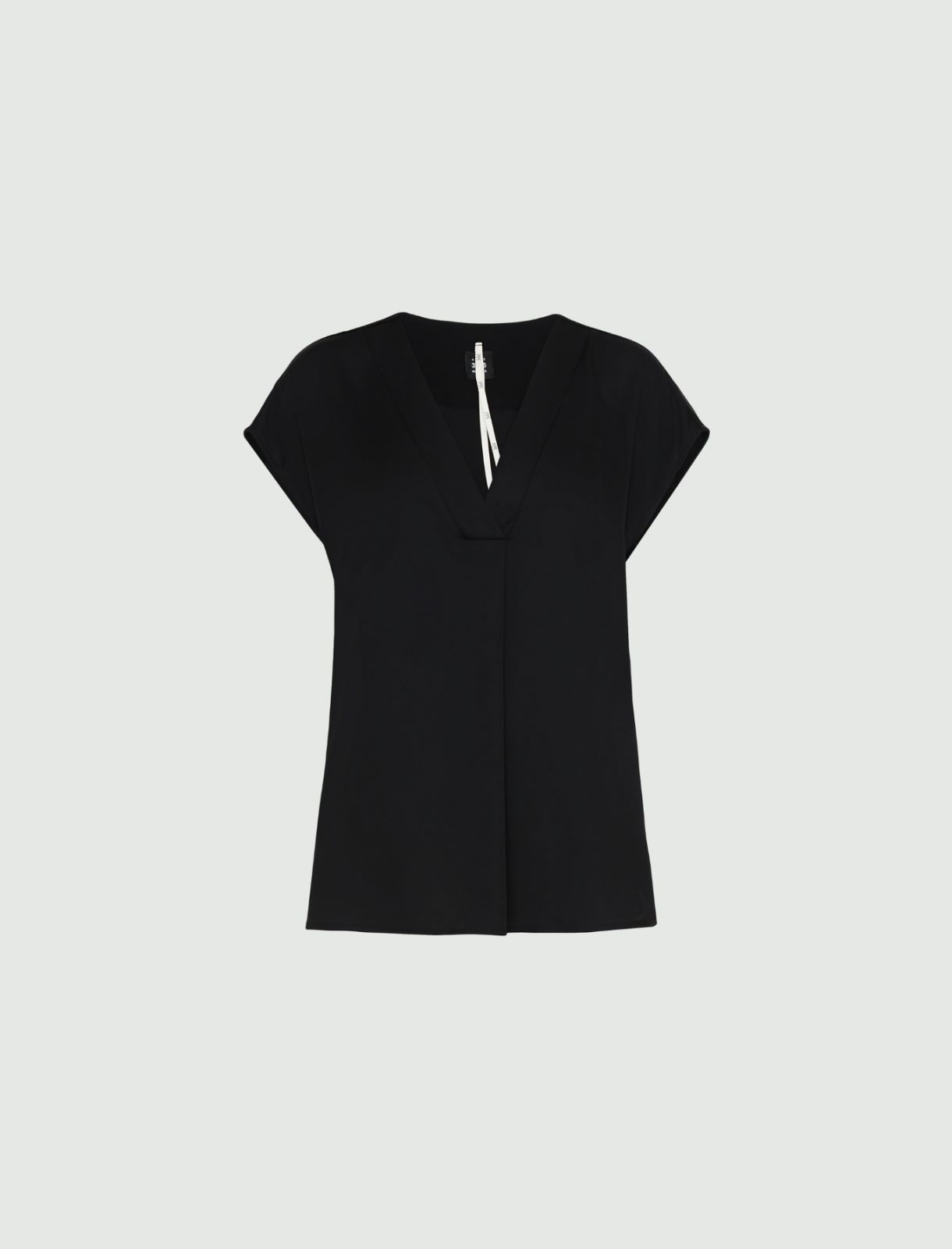 Satin blouse - Black - Marella - 5