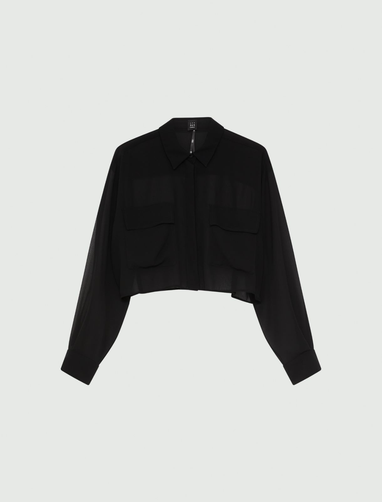 Camisa de georgette - Negro - Marella