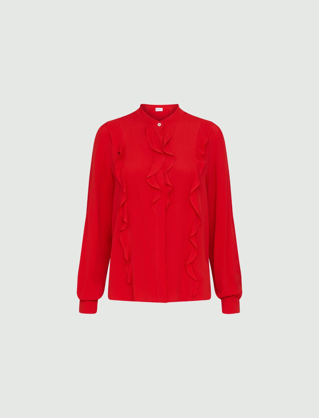 Ruched shirt - Red - Marella - 5