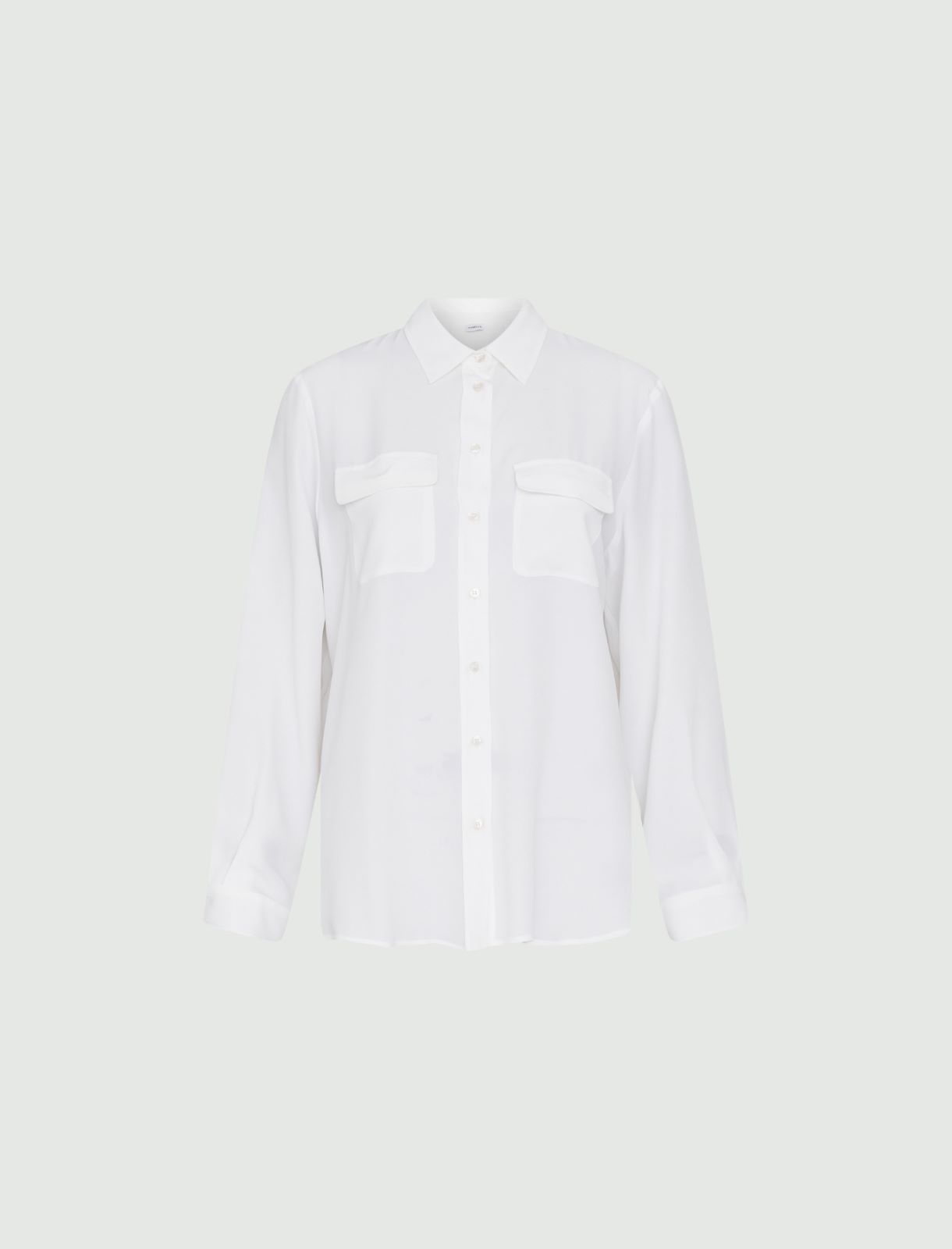Crepe shirt - Wool white - Marella