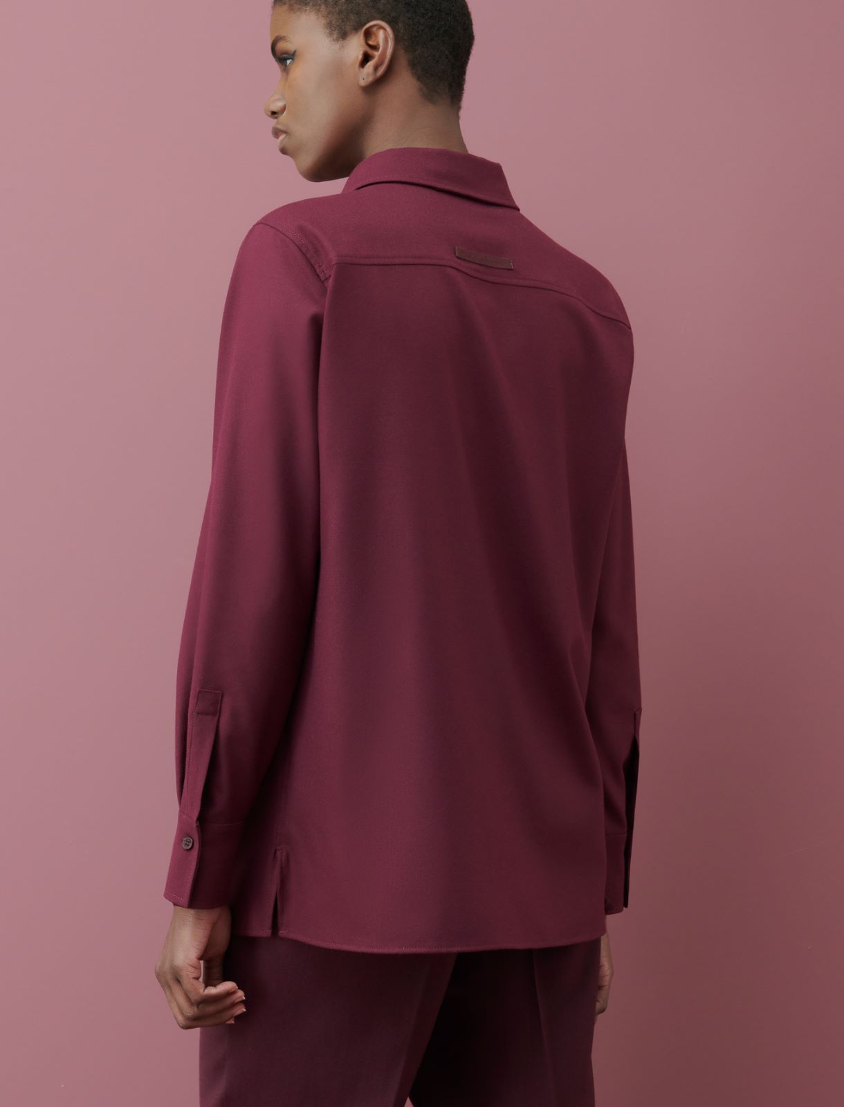Flannel shirt - Bordeaux - Marella - 2