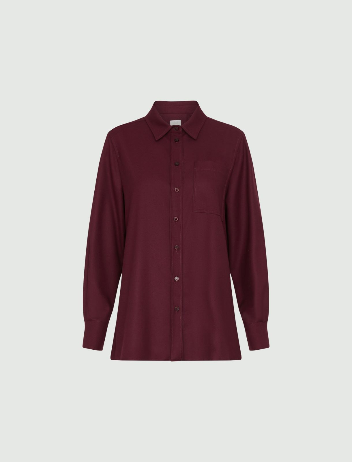 Flannel shirt - Bordeaux - Marella - 5