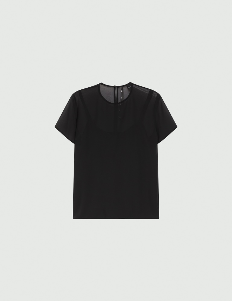 Żorżetowa koszula - Czarny - Marella - 2