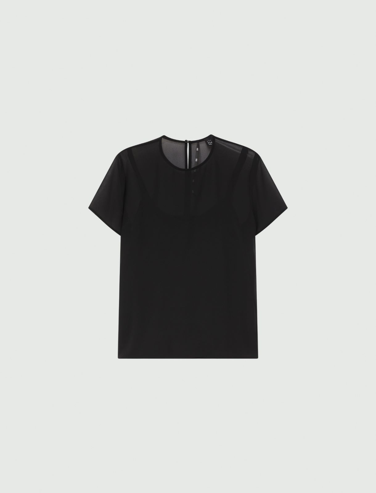 Georgette shirt - Black - Marella - 2