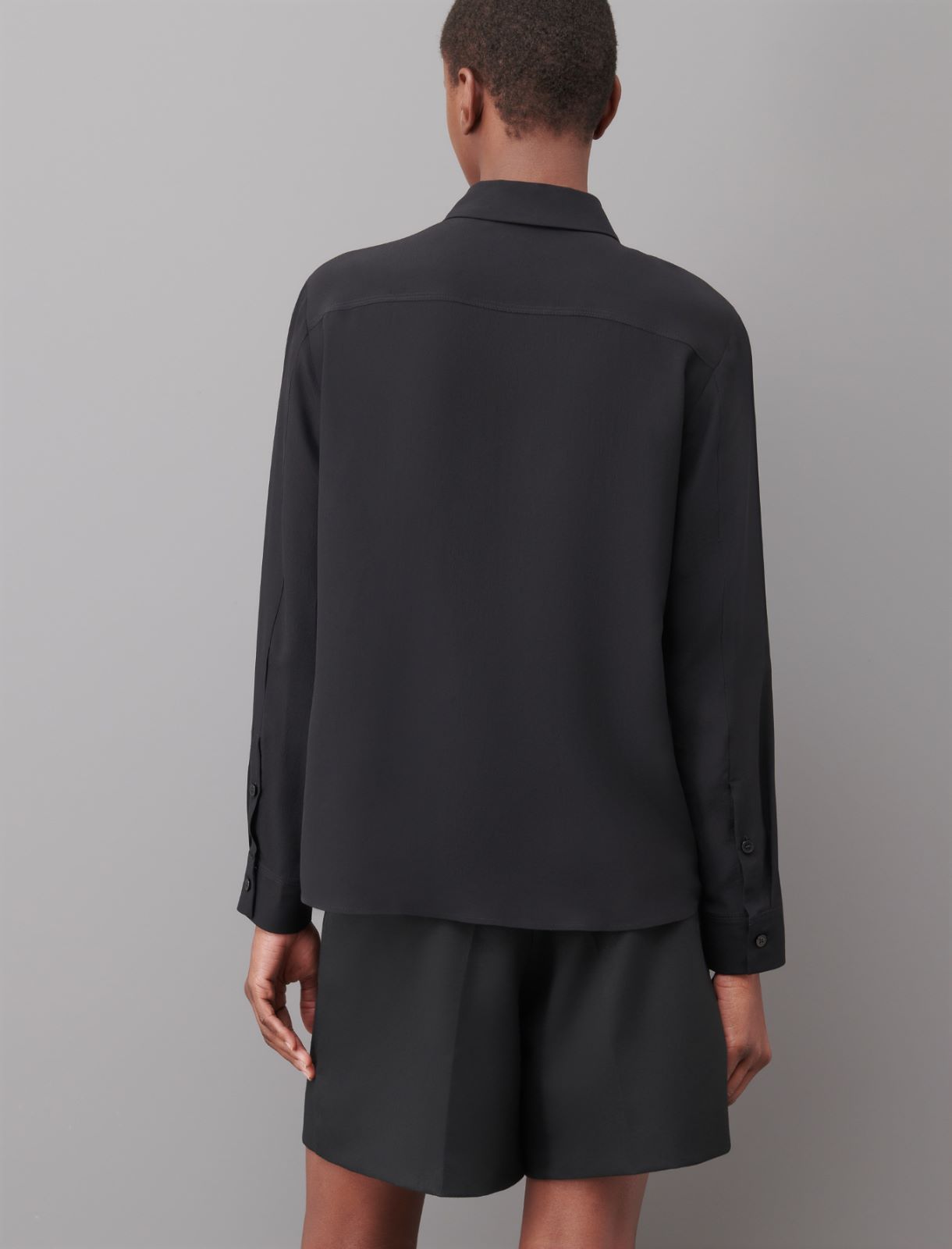Silk polo shirt - Black - Marella - 2