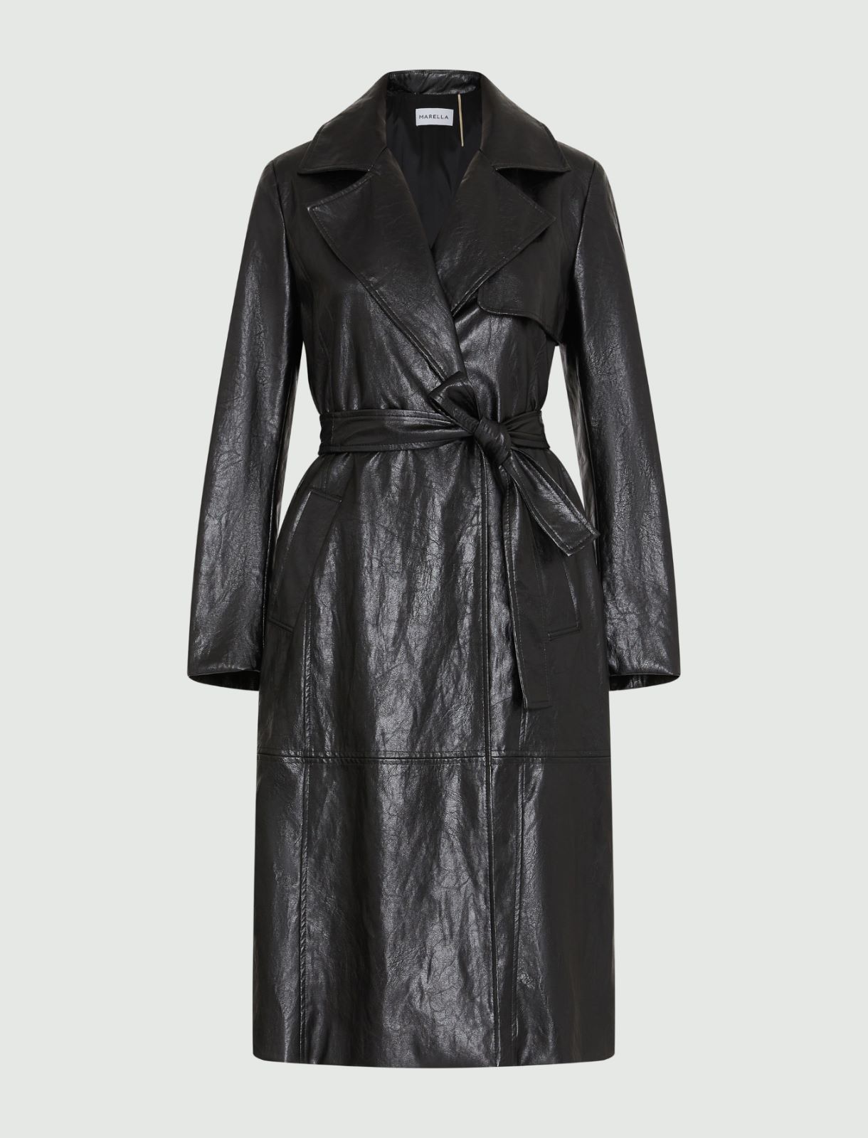 Double-breasted trench coat - Black - Marella - 2