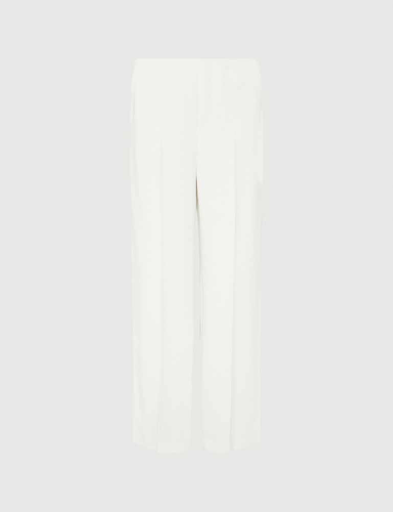 Pantaloni in satin - Bianco lana - Marella - 2