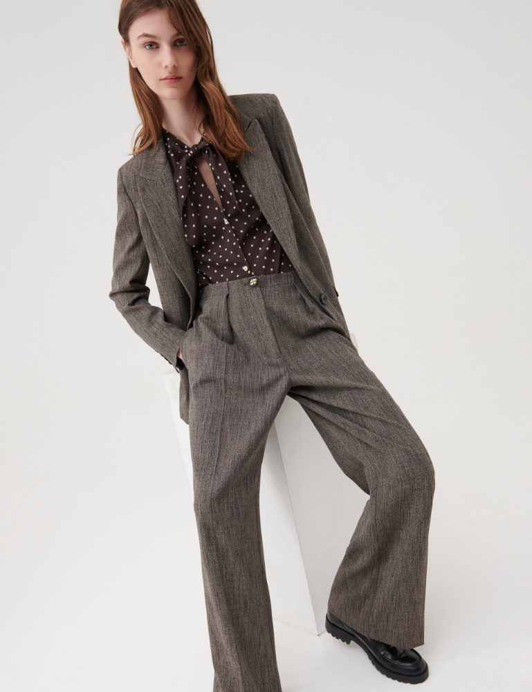 Grisaille trousers - Brown - Marella