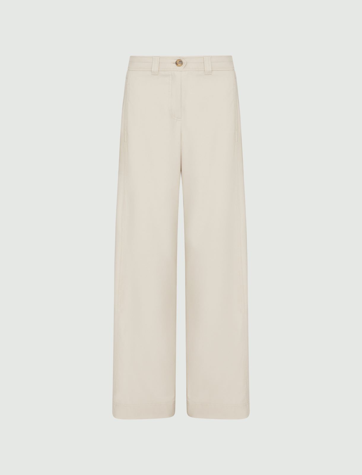 Flannel trousers - Natural - Marella - 5