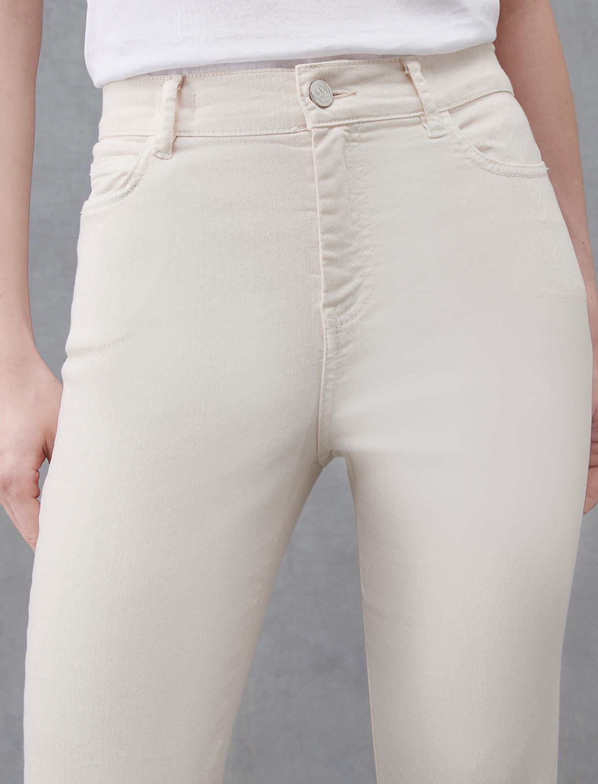 Flared trousers - Cream - Marella