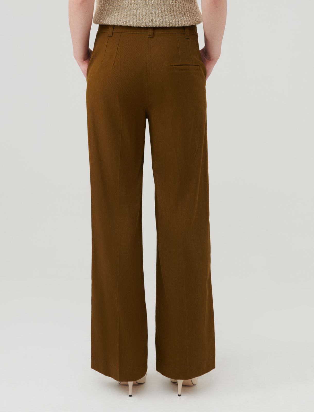 Wide-leg trousers - Olive - Marella - 2