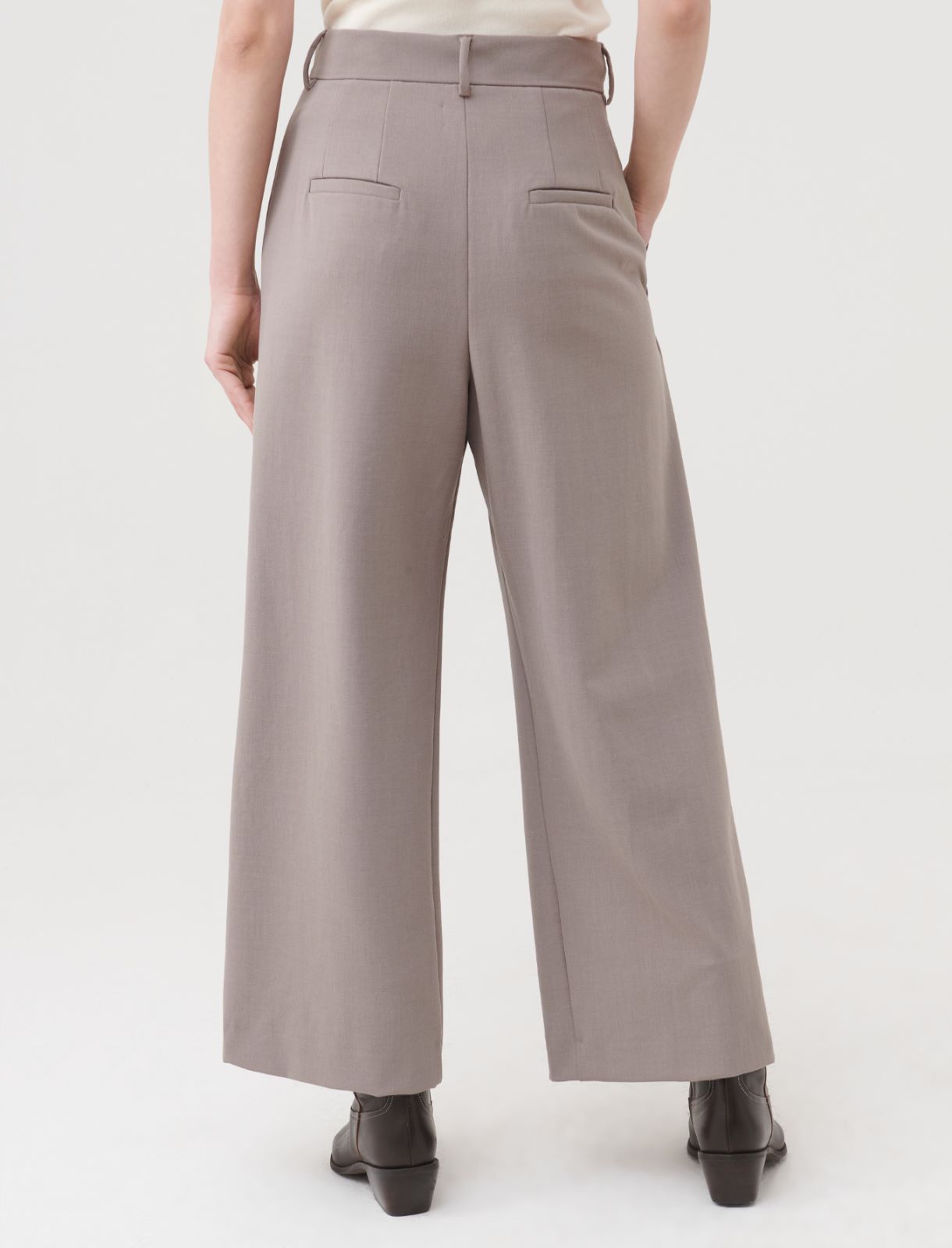 Carrot-fit trousers - Ashen-grey - Marella - 2