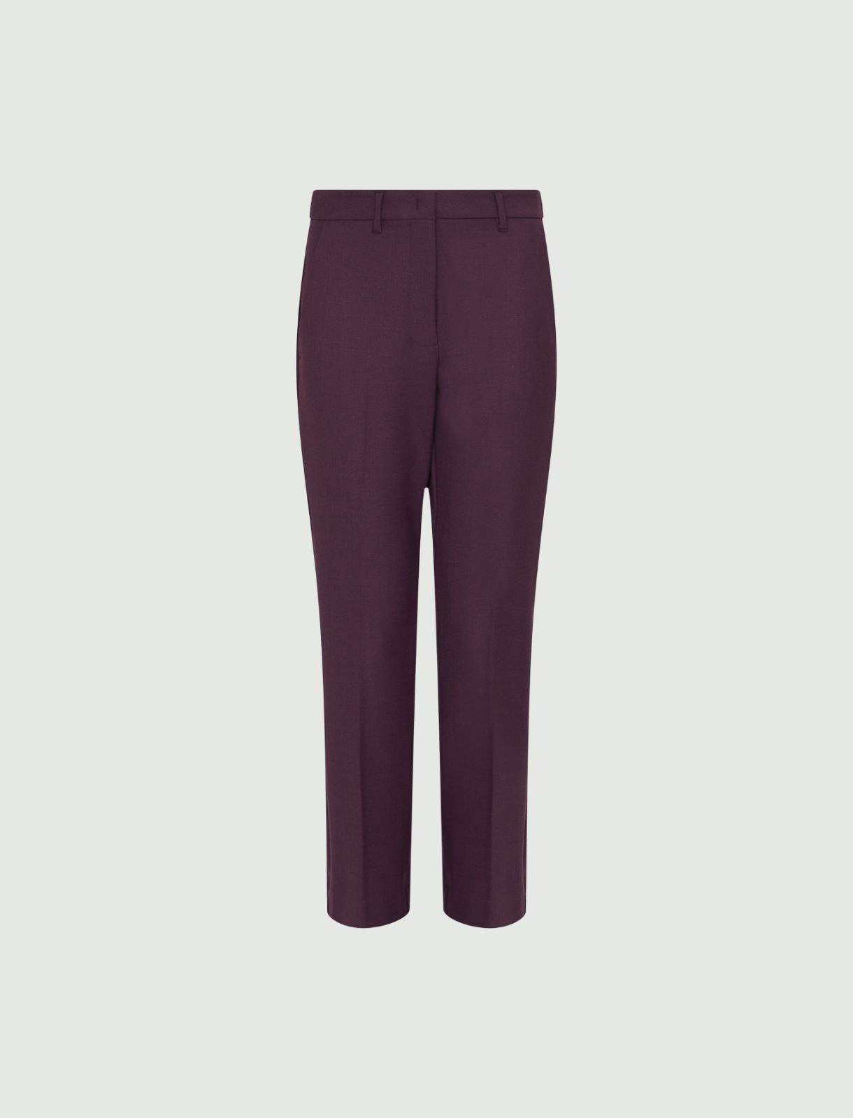 Pantalon straight leg - Mout de raisin - Marella - 5