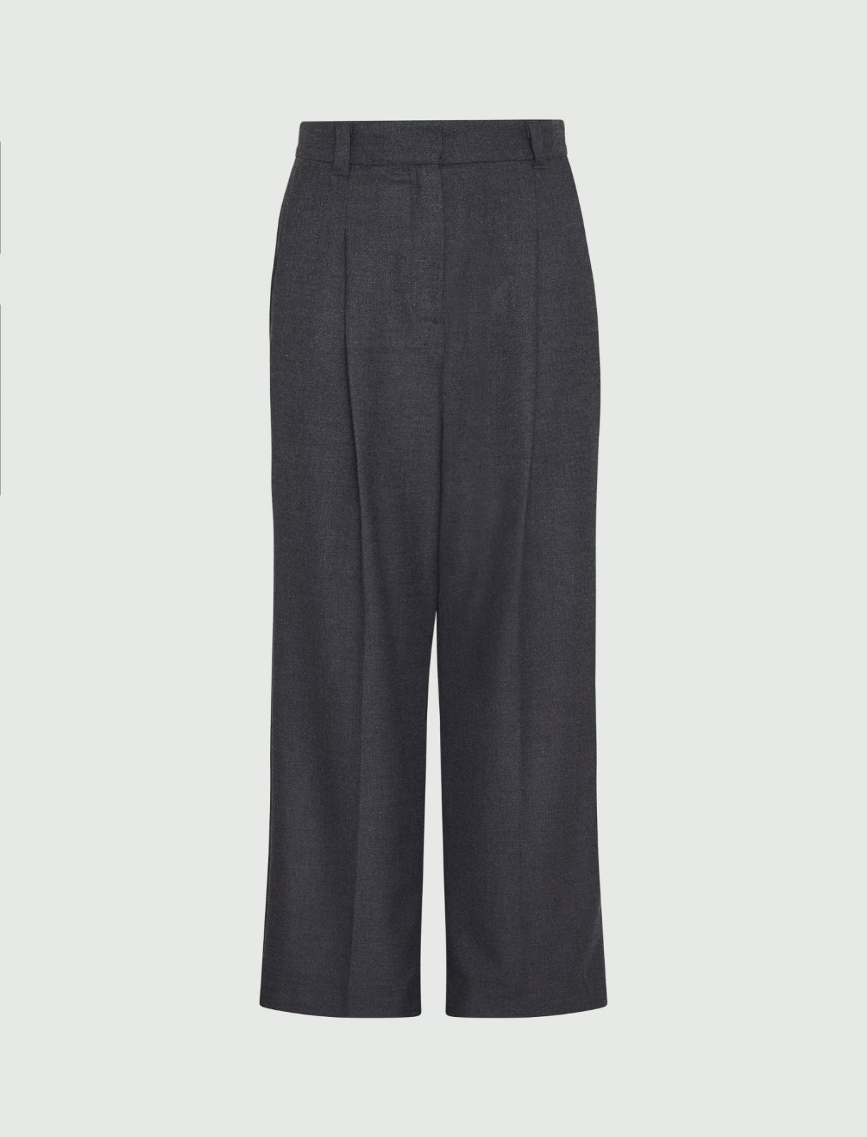 Wide-leg trousers - Melange grey - Marella - 5
