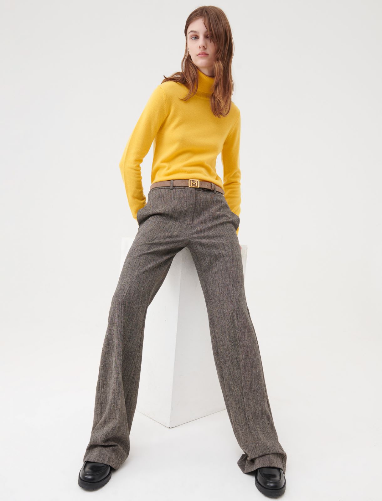 Flared trousers - Brown - Marella - 3
