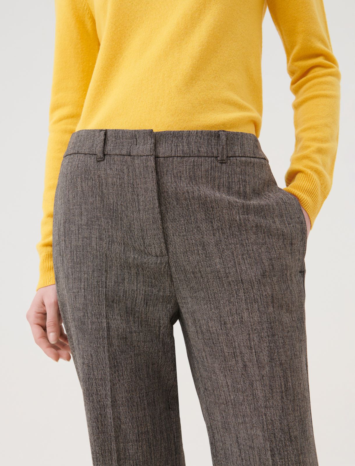 Flared trousers - Brown - Marella - 4