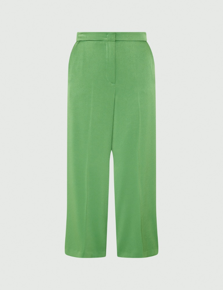 Spodnie z szeroką nogawką - Soczysty zielony - Marella - 2