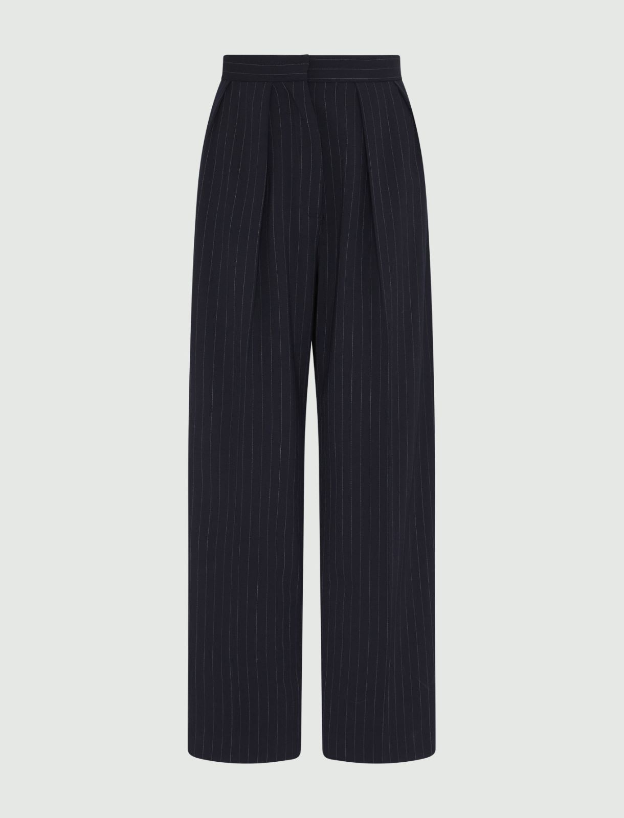 Carrot-fit trousers - Navy - Marella - 2
