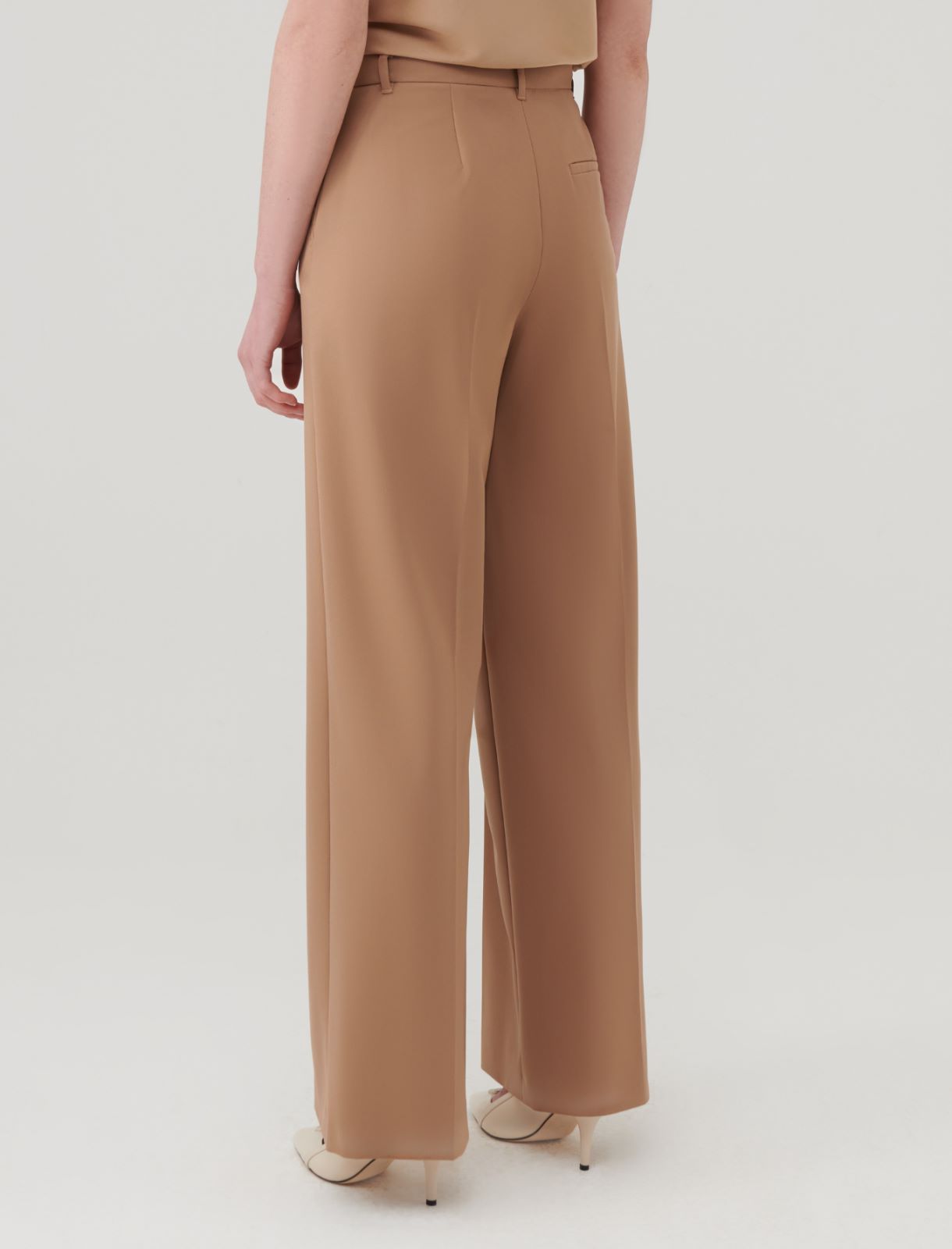 Wide-leg trousers - Camel - Marella - 2