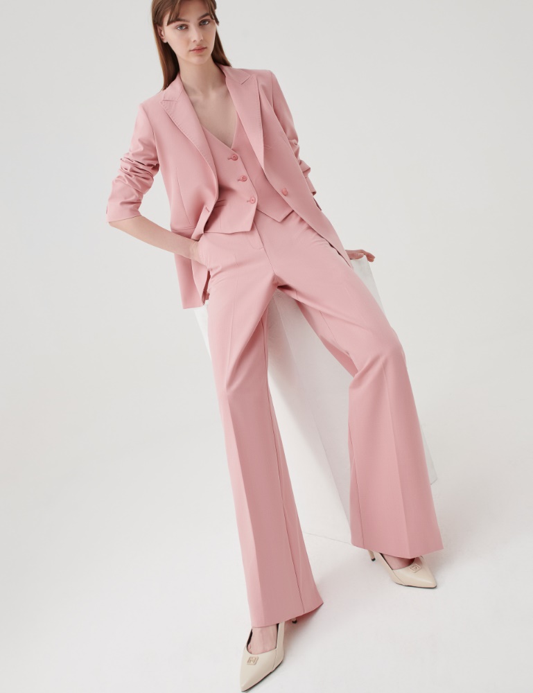 Wide-leg trousers - Pink - Marella