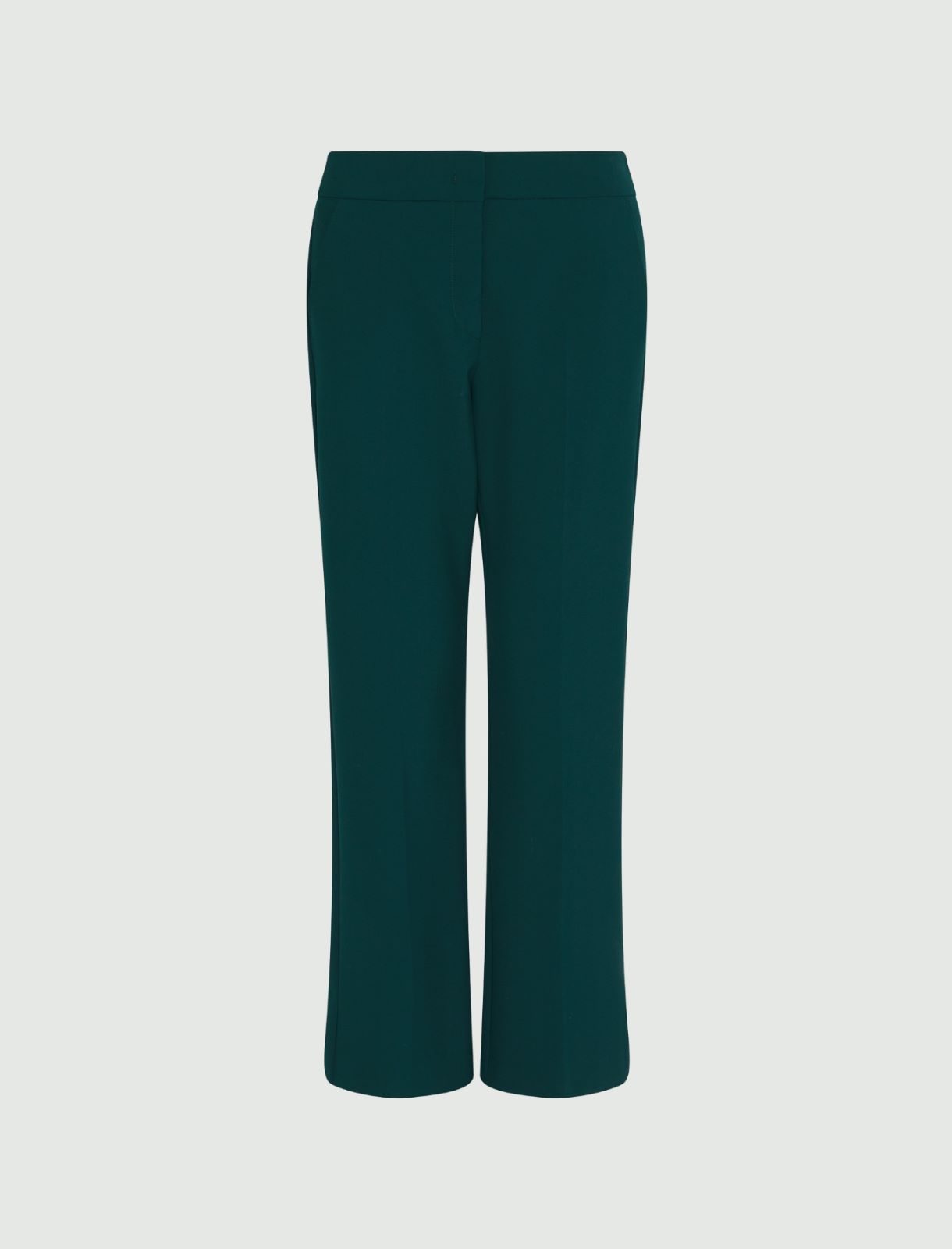 Flared trousers - Dark green - Marella - 2