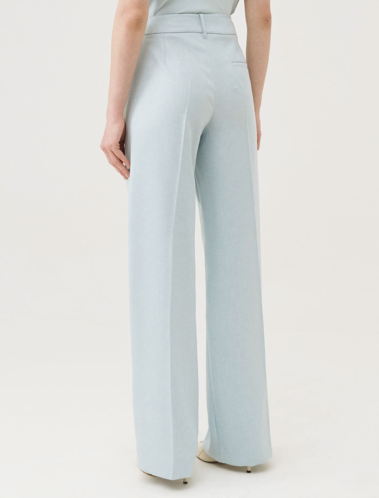 Wide-leg trousers - Light blue - Marella - 3