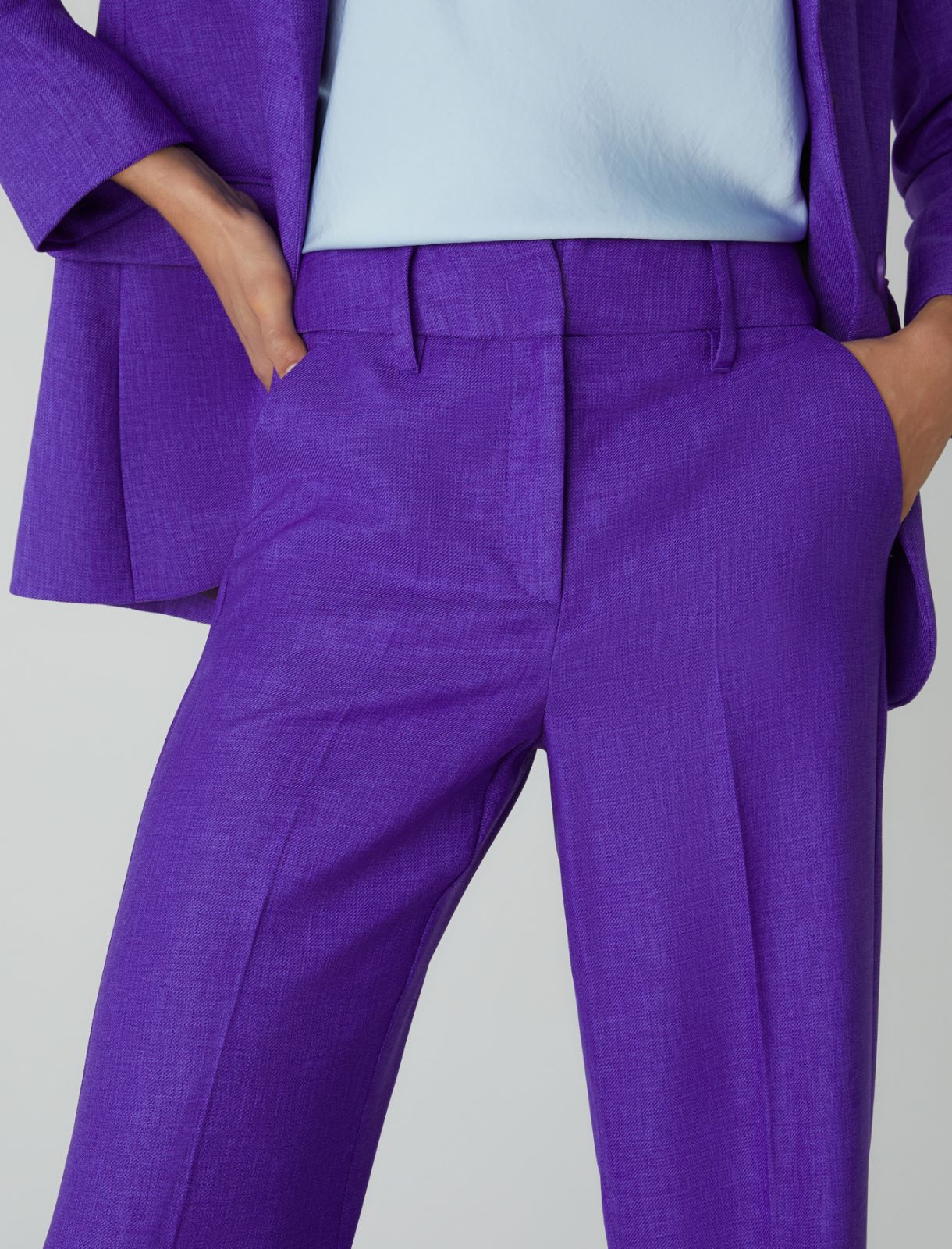 Wide-leg trousers - Dark violet - Marella - 4