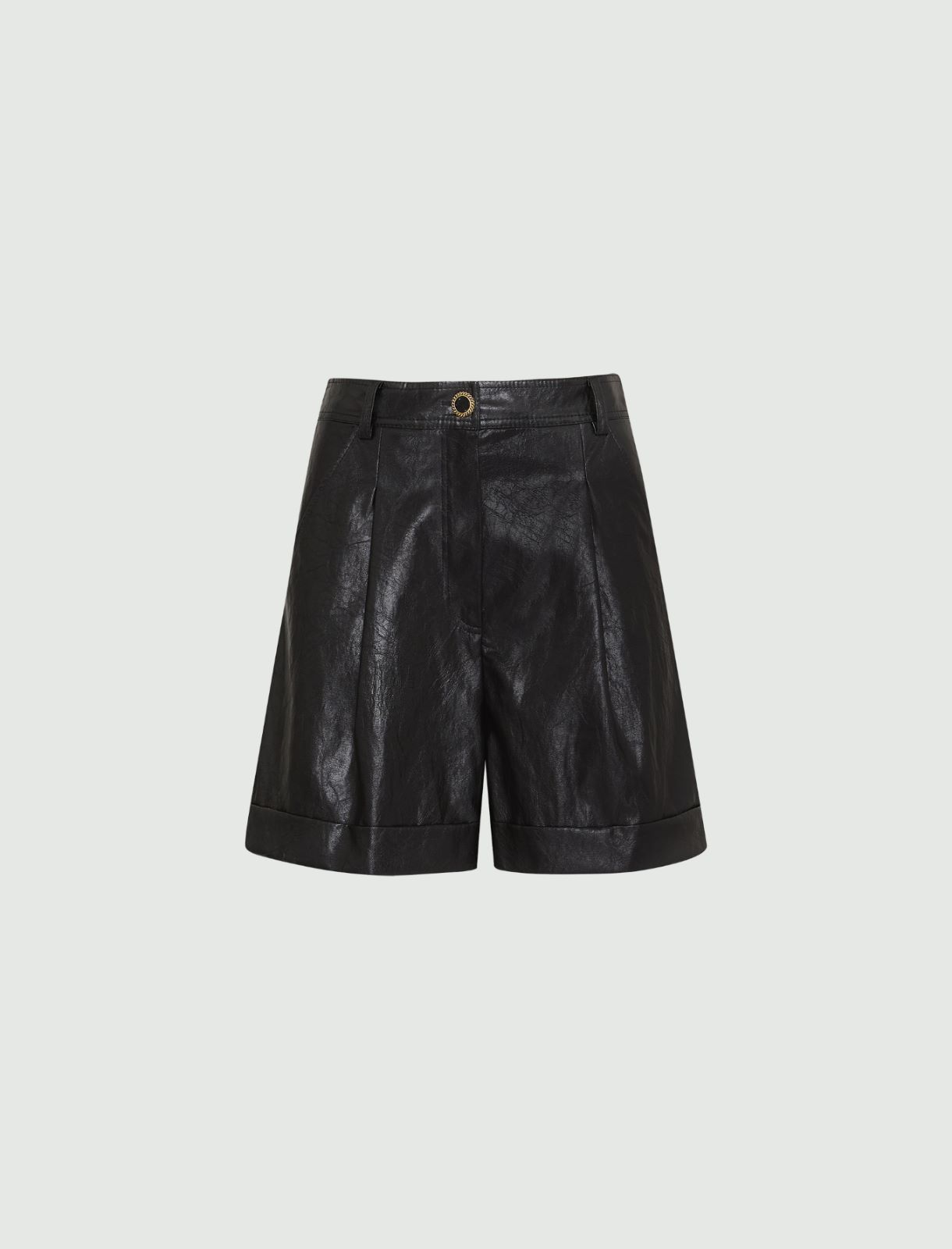 Fabric shorts - Black - Marella - 5