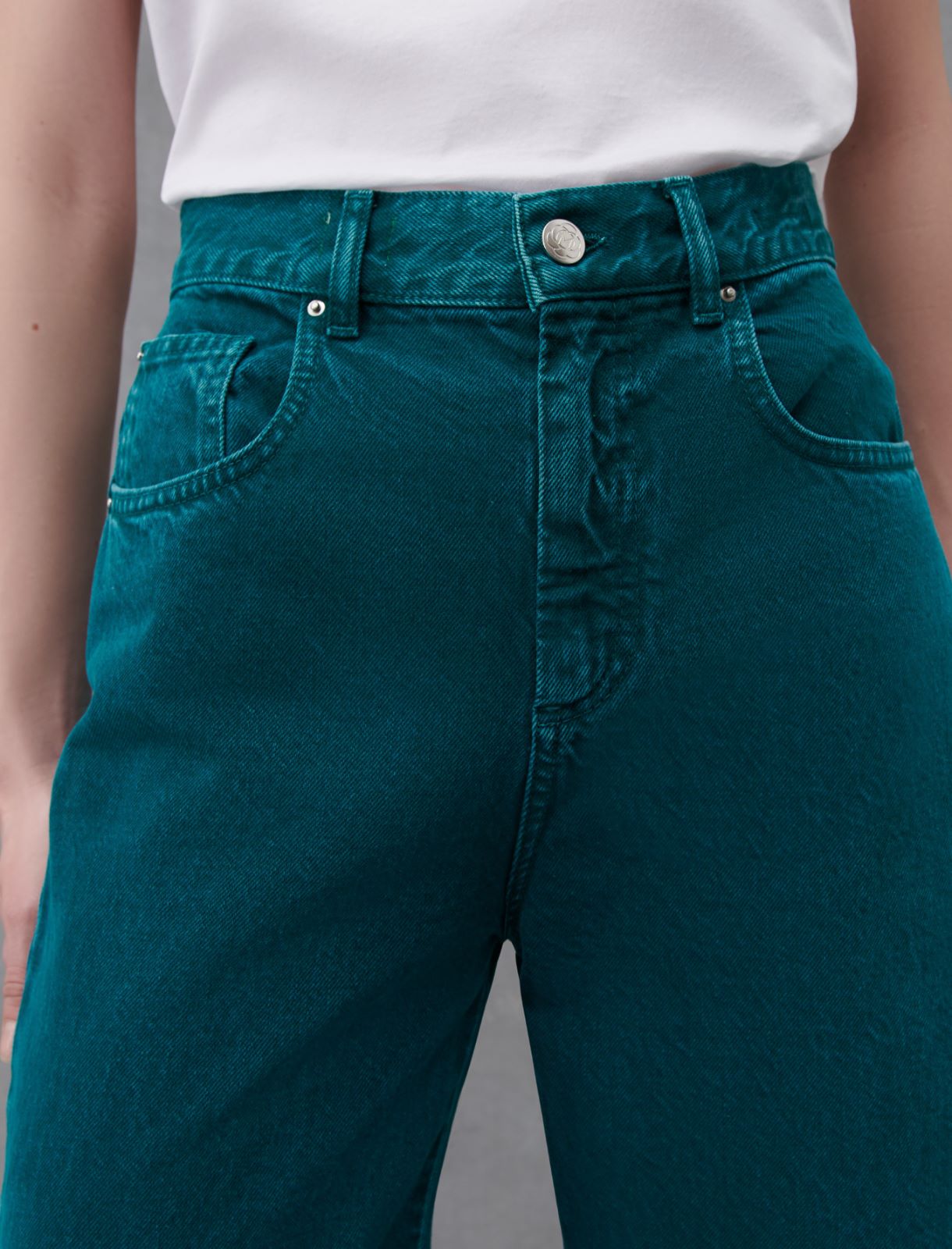 Jeans wide leg - Verde - Marella