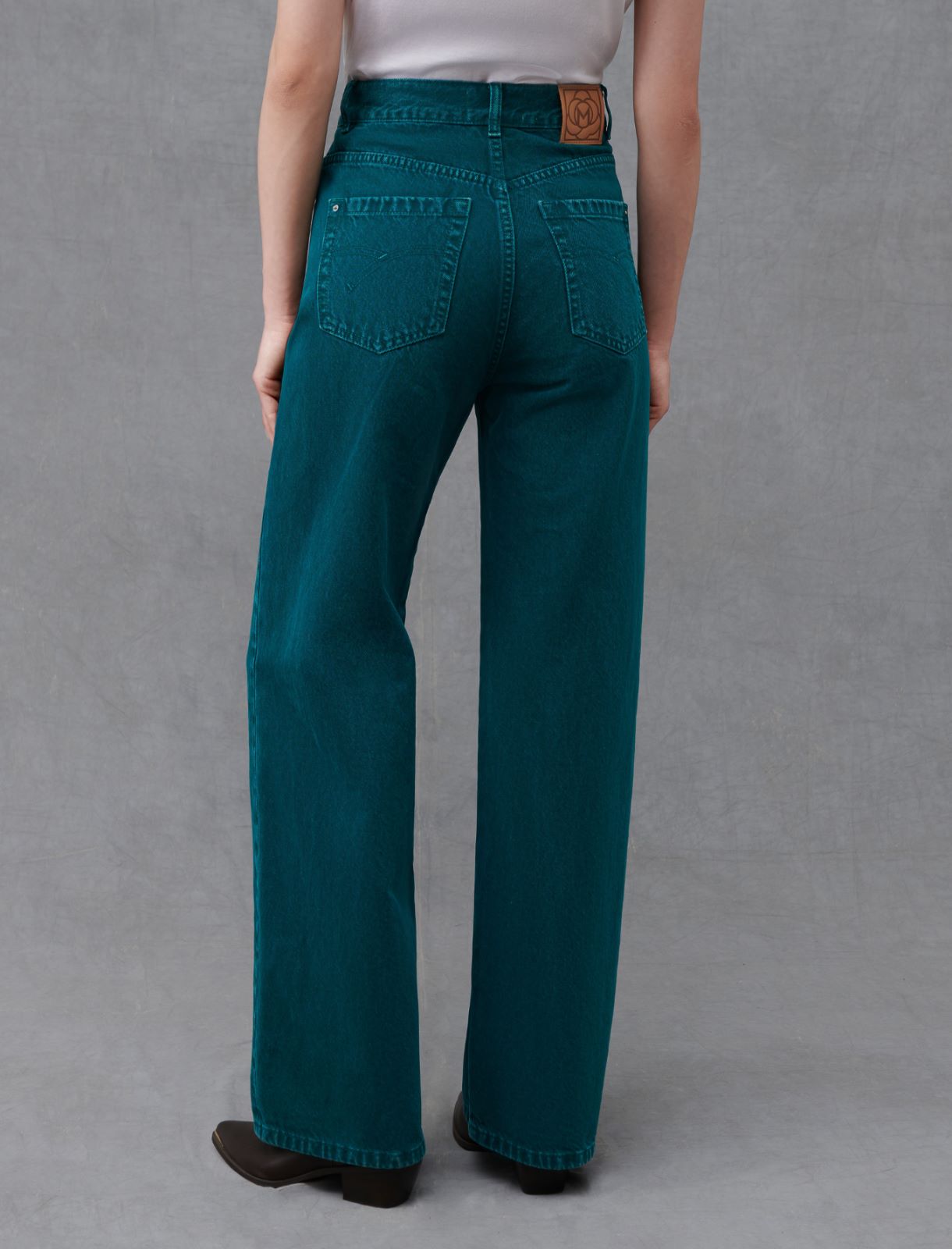 Jeans wide leg - Verde - Marella - 4
